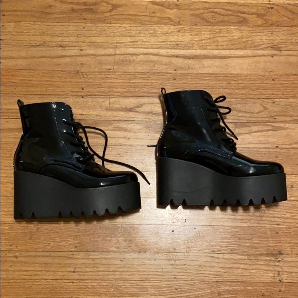 Black Platform Booties